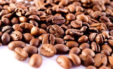 Coffee beans background