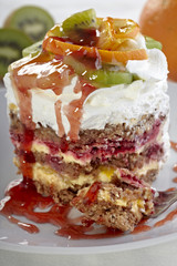 fruit cake sweet food