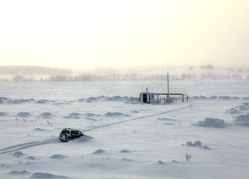 car  in snow