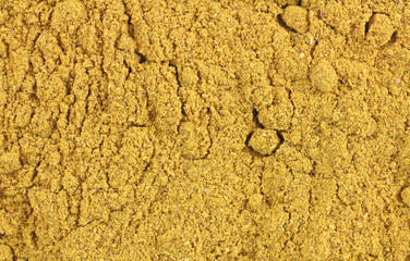 Close view of curry powder