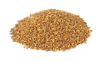 Small pile of alfalfa seeds