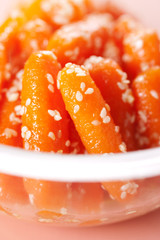 Honey glazed baby carrots