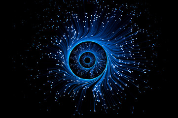 Blue telecommunications illusion