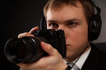 Spy with camera