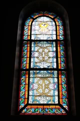 Fototapeten Vitrail de la Chapelle de la Congrégation du Saint-Esprit à Paris © Atlantis