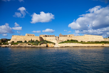 Fototapeta na wymiar View of Manoel fort
