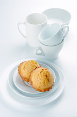 Cupcakes and dishware