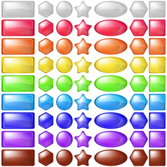 Icons buttons, set