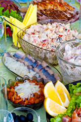 food on the table