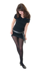 The elegant slim girl