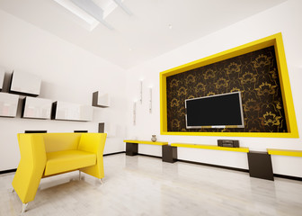 Wohnzimmer interior 3d render