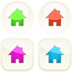 Home icons. Graphic elements set.