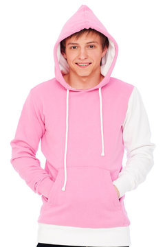 Smiley Guy In Pink Sweatshirt