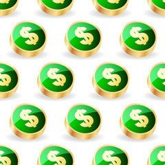 Dollar seamless pattern.