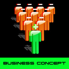 Obraz premium Business concept. Vector illustration.