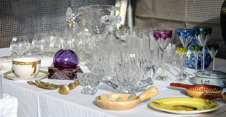 brocante verrerie cristal sulfure