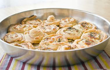 Baked curved patties