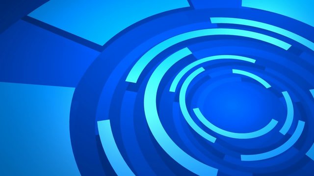 Digitale Rotation - Blau Schwarz Video - 05