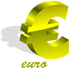 Euro. Vector illustration.