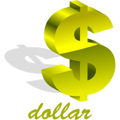 Dollar. Vector illustration.