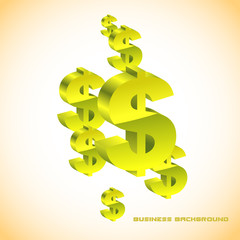 Abstract background with dollars.