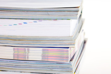 A stack of magazines