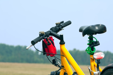 Yellow bicycle