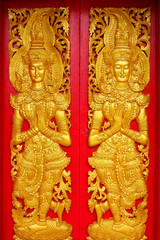 The door of temple, Thailand