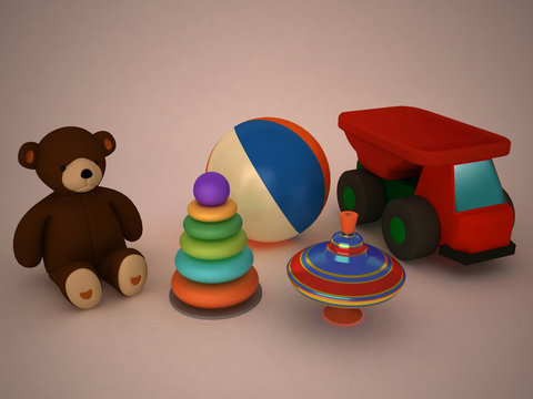 3d child's toys