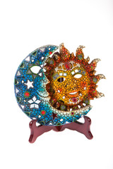 Colorful Moon and Sun ornament (2)