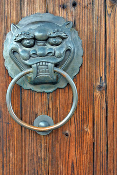 Jangsu, the Xizha old village door handle.