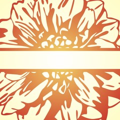floral vector postcard