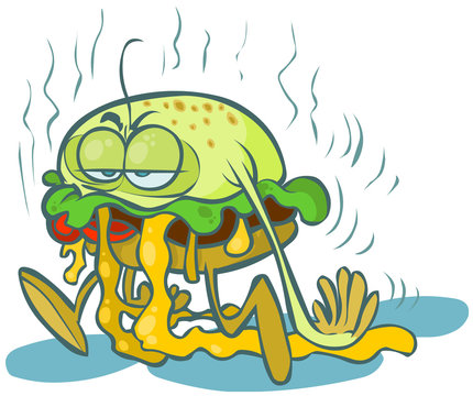 funny sour hamburger.