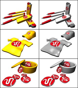 Icon Serie rot gelb 03