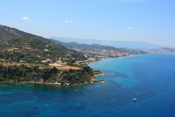 Fototapeta na wymiar Aerial view on Zakynthos Greece