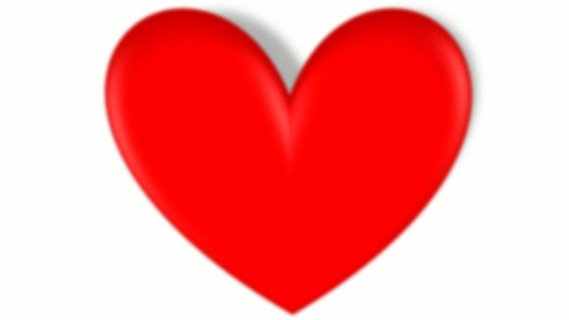 red heart - blurred