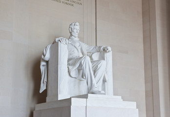 Abraham Lincoln statue in the Lincoln Memorial