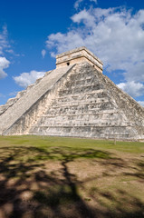 Fototapeta na wymiar Chichen Itza Modern Seven Wonders of the World in Mexico