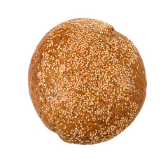Round bread  with  sesame seeds