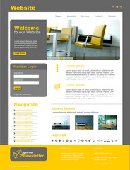 Website Template "Yellow Furniture"