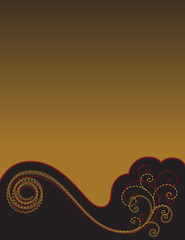 Gold and Black Background for yourText