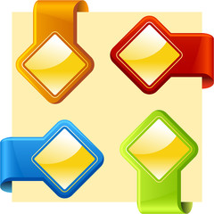 Set of design elements for sale.