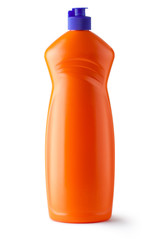 Plastic bottle with cleaning liquid