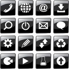 Vector collection of web buttons.