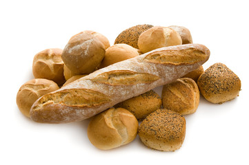 Brötchen und Baguette