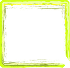 Obraz premium grün Rahmen Pinsel ausgefranst Vorlage