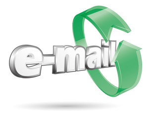 arrow email green