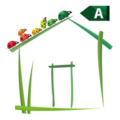 Maison à faibles émissions de co2, vecteur