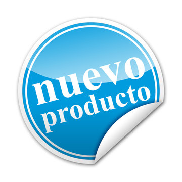Pegatina NUEVO PRODUCTO con reborde