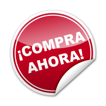 Pegatina &iexcl;COMPRA AHORA! con reborde